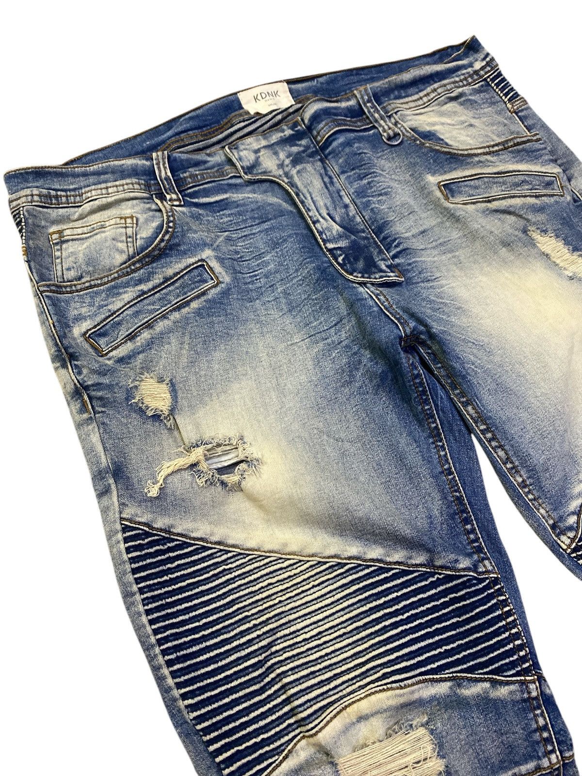 Designer Rare 11 4 14 11 Biker Denim Distressed Size US 38 / EU 54 - 5 Thumbnail