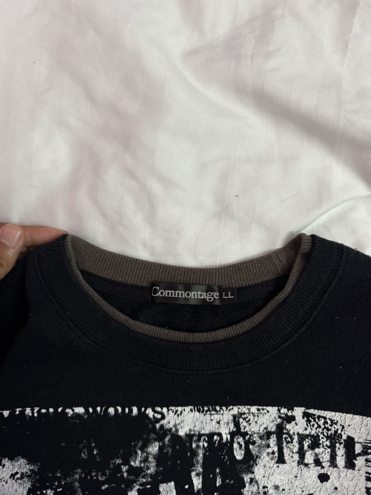 KMRii 2000s Punk Commontage Grunge Poems Gothic Sweatshirt Size US L / EU 52-54 / 3 - 4 Thumbnail