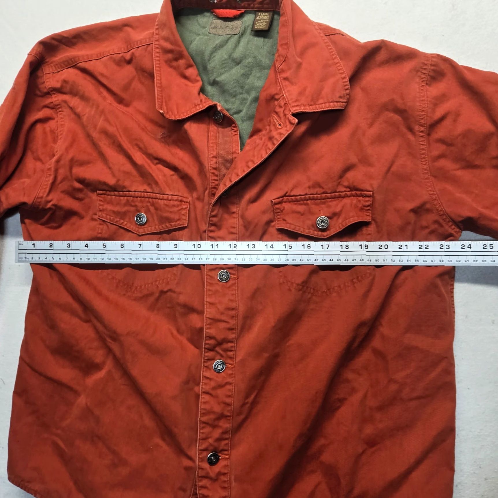 Vintage VINTAGE St Johns Bay Jacket Chore Barn Workwear Orange Flannel Lined Men's XL Size US XL / EU 56 / 4 - 4 Thumbnail