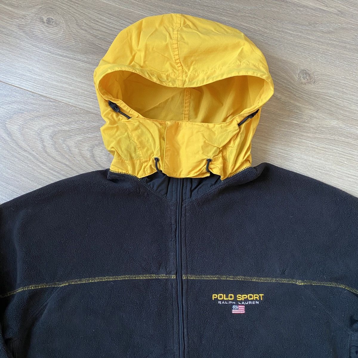 Polo Ralph Lauren × Vintage Polo Sport Nylon Hooded Fleece Size US S / EU 44-46 / 1 - 2 Thumbnail