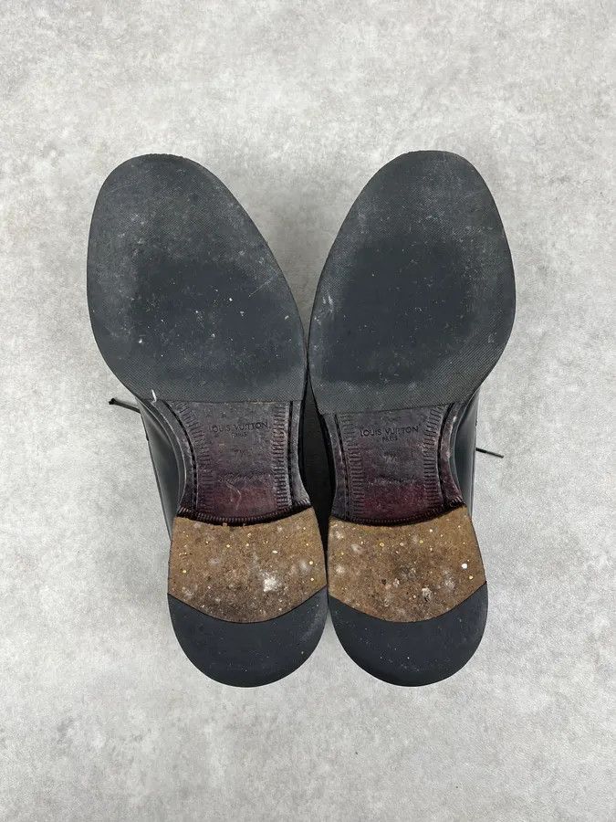 Louis Vuitton Louis Vuitton Black Leather Lace-Up Loafers Size US 8 / EU 41 - 6 Thumbnail