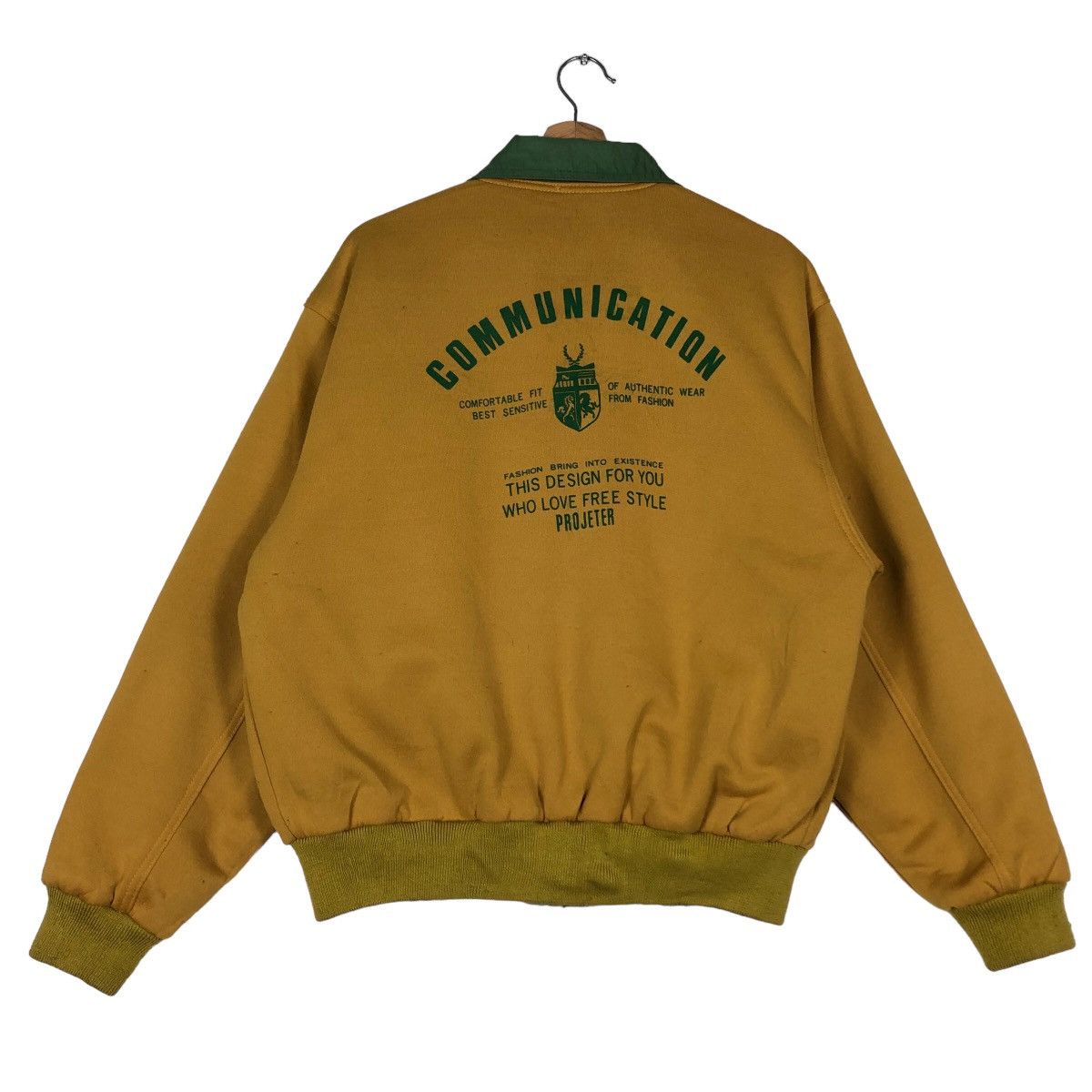 Hysteric Glamour 🔥90’s Vintage Reversible Bomber Jacket Communication Japan Size US L / EU 52-54 / 3 - 17 Thumbnail