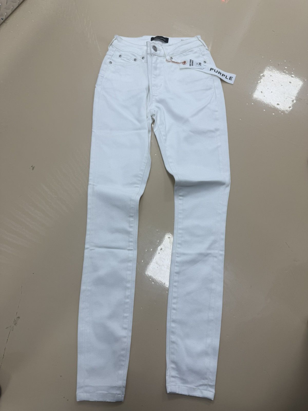 Other Purple Brand Brilliant White Jeans Size 26" / US 2 / IT 38 - 1 Thumbnail