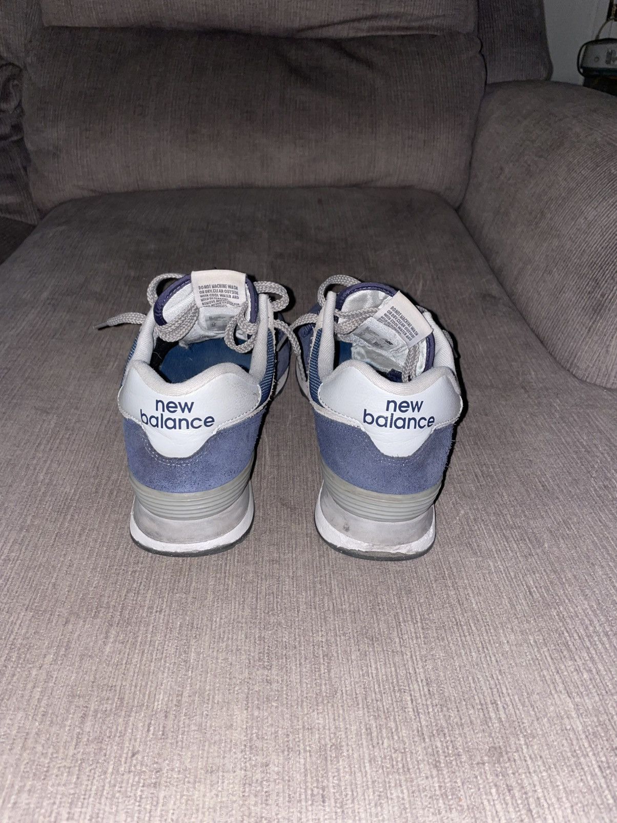 New Balance New Balance 574 Navy / Gray Size US 10 / EU 43 - 2 Thumbnail