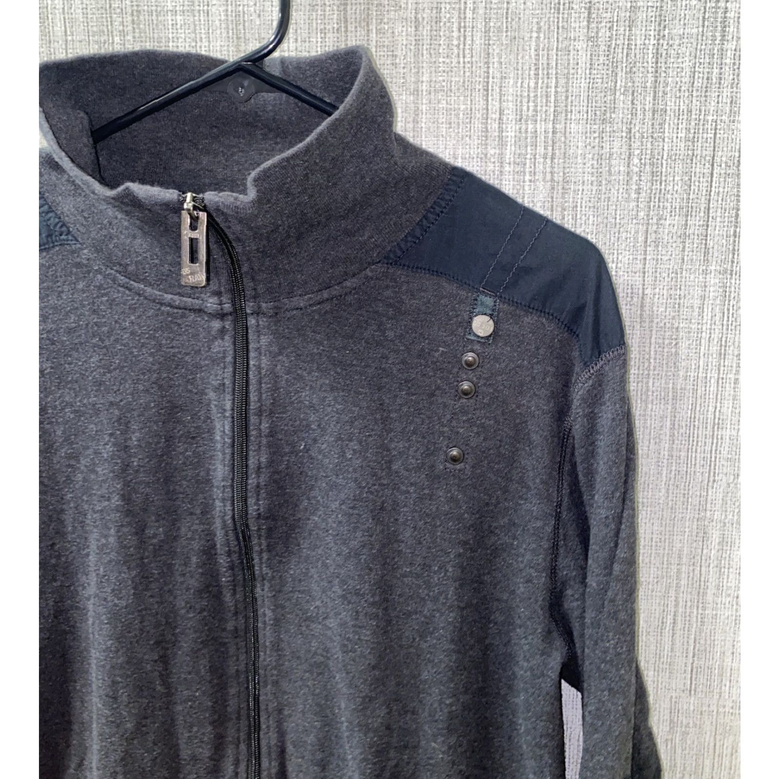 G-Star G-Star Full Zip Jacket Womens 2XL Gray Cotton Casual Regular Size XXL / US 16-18 / IT 52-54 - 2 Thumbnail