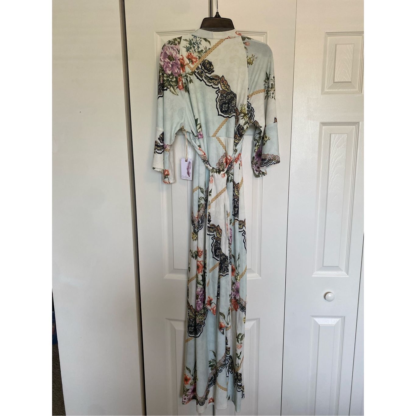 Other Jessica Simpson NWT Kimono Sleeve Maternity Dress White Flor Size S / US 4 / IT 40 - 6 Thumbnail