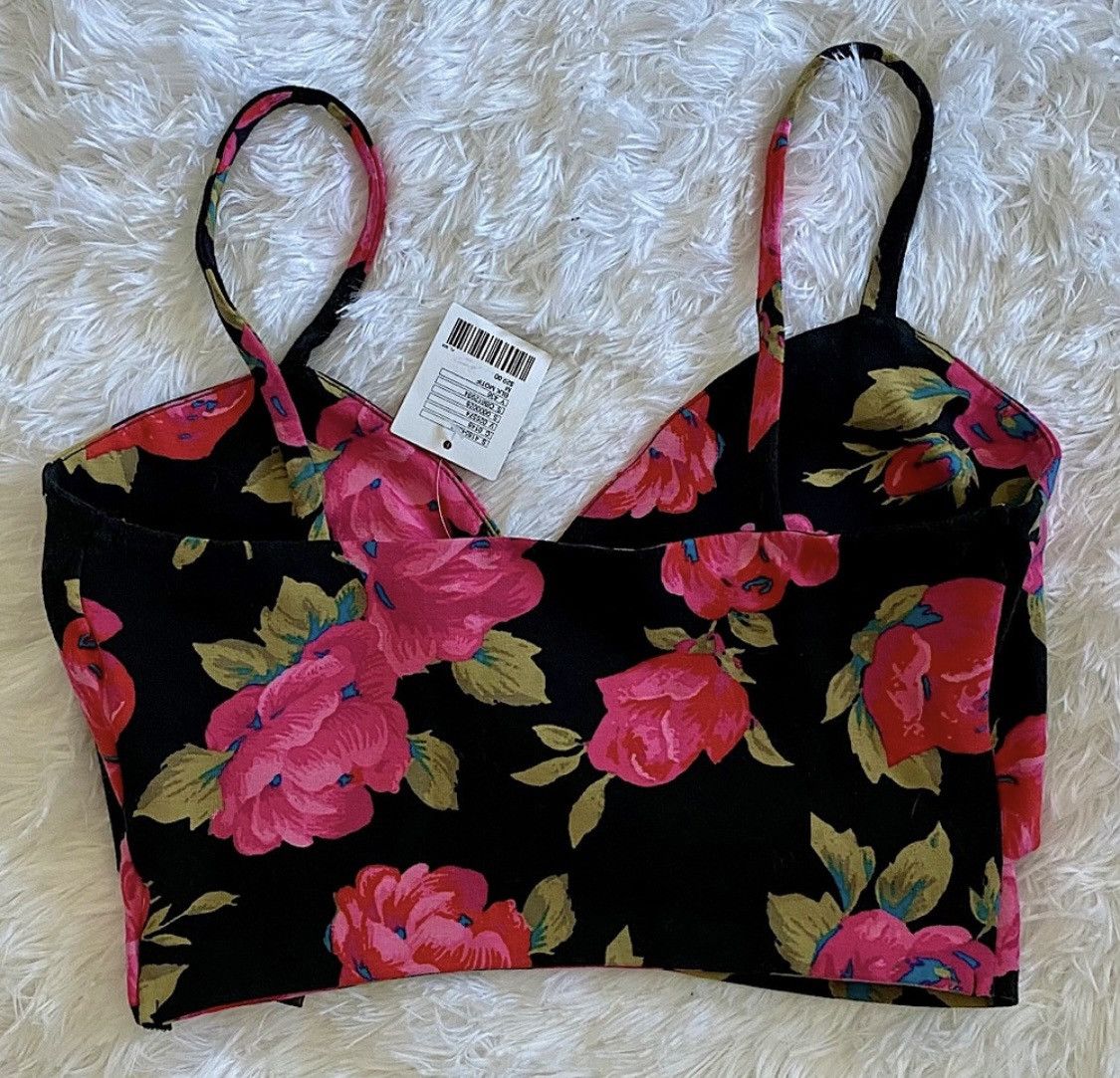 Other KIMCHI FLORAL PRINT CROP TOP CAMI TANK Size M / US 6-8 / IT 42-44 - 4 Thumbnail