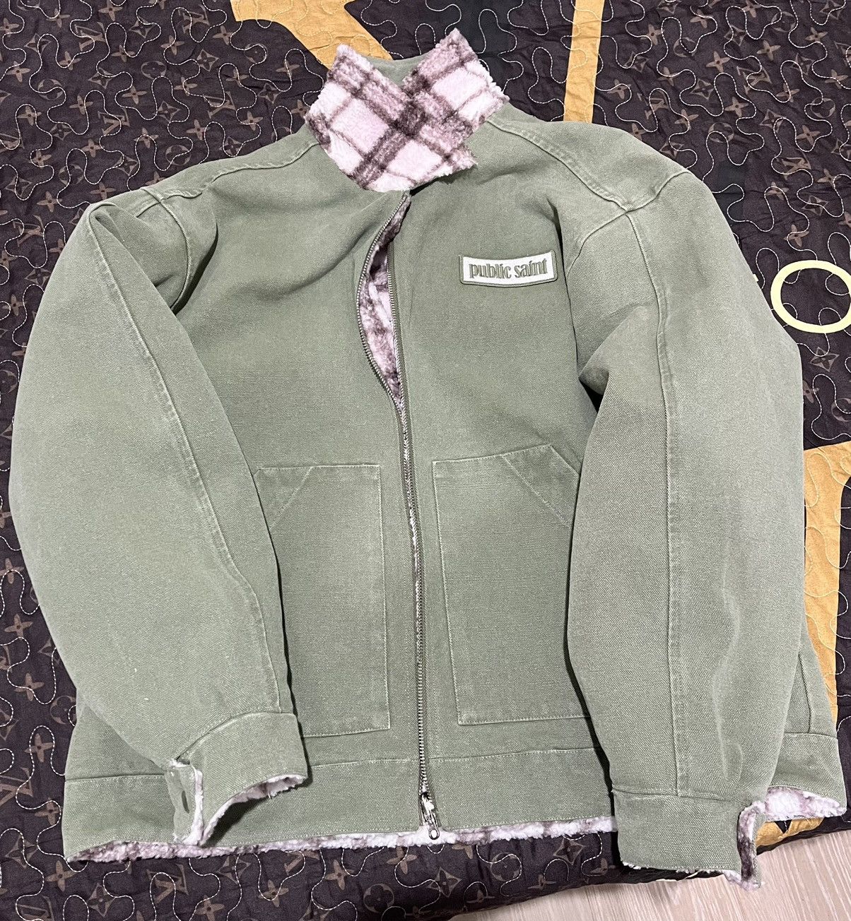 Other Public Saint Reversible Work Jacket Green Medium Size US M / EU 48-50 / 2 - 1 Thumbnail