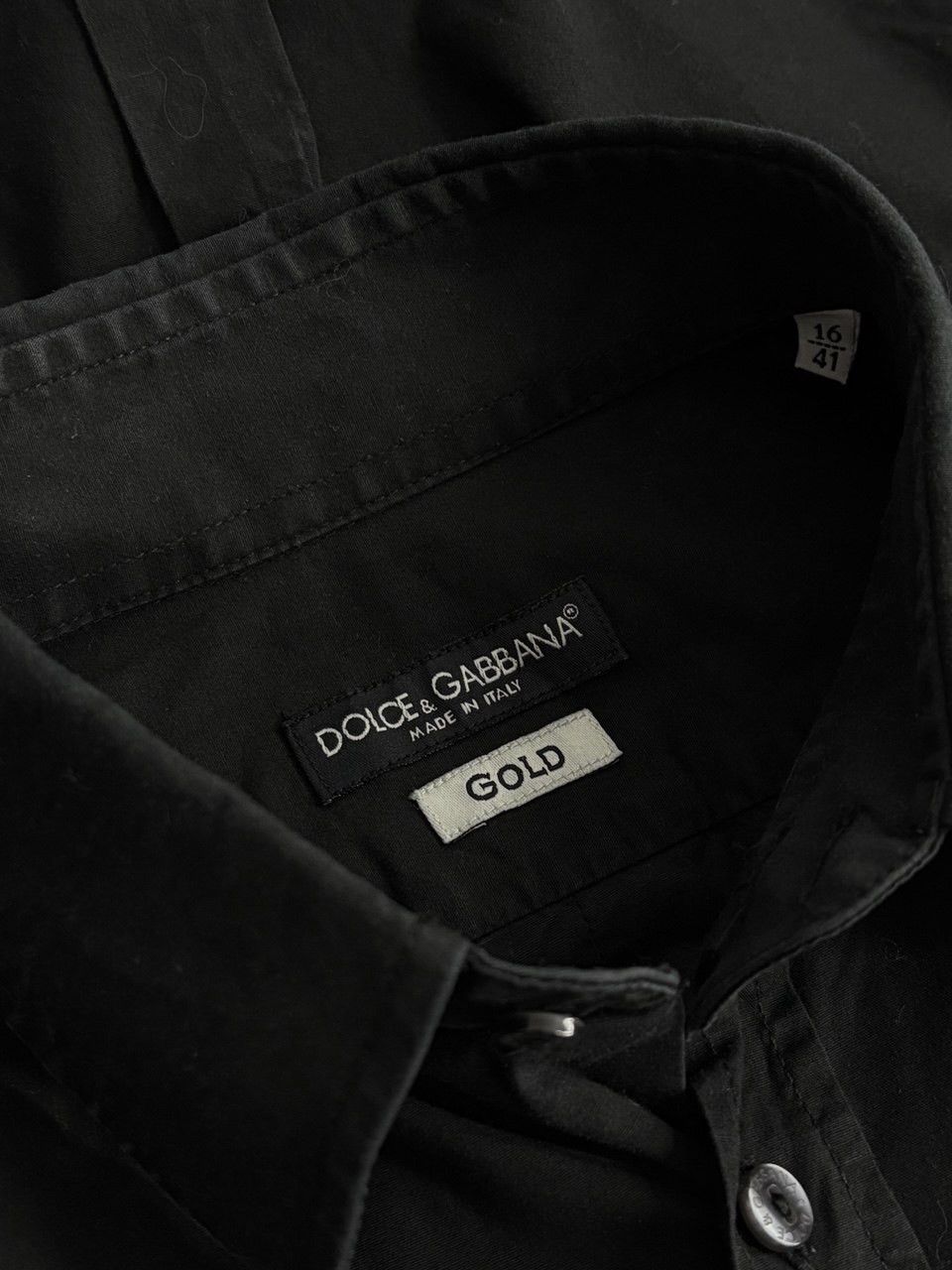Dolce & Gabbana Dolce&Gabbana Gold Collection Black Button Up Shirt Size US L / EU 52-54 / 3 - 17 Thumbnail