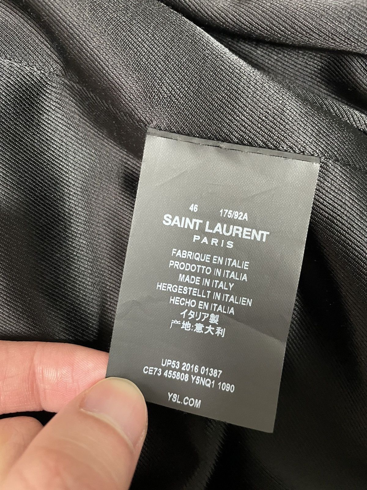 Saint Laurent Paris Saint Laurent leather Bk & Wht teddy Size US S / EU 44-46 / 1 - 13 Thumbnail