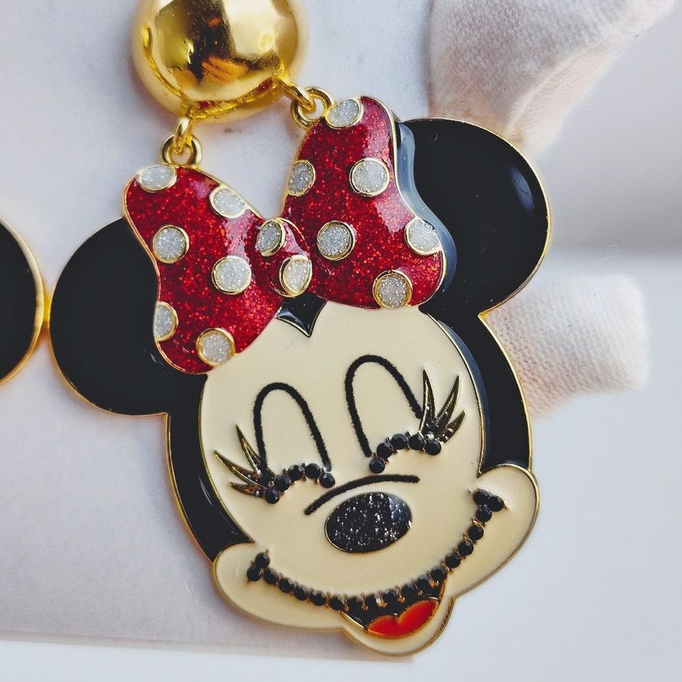 Disney Disney x BaubleBar Minnie Gold Dangle Earrings, NIP Size ONE SIZE - 4 Thumbnail