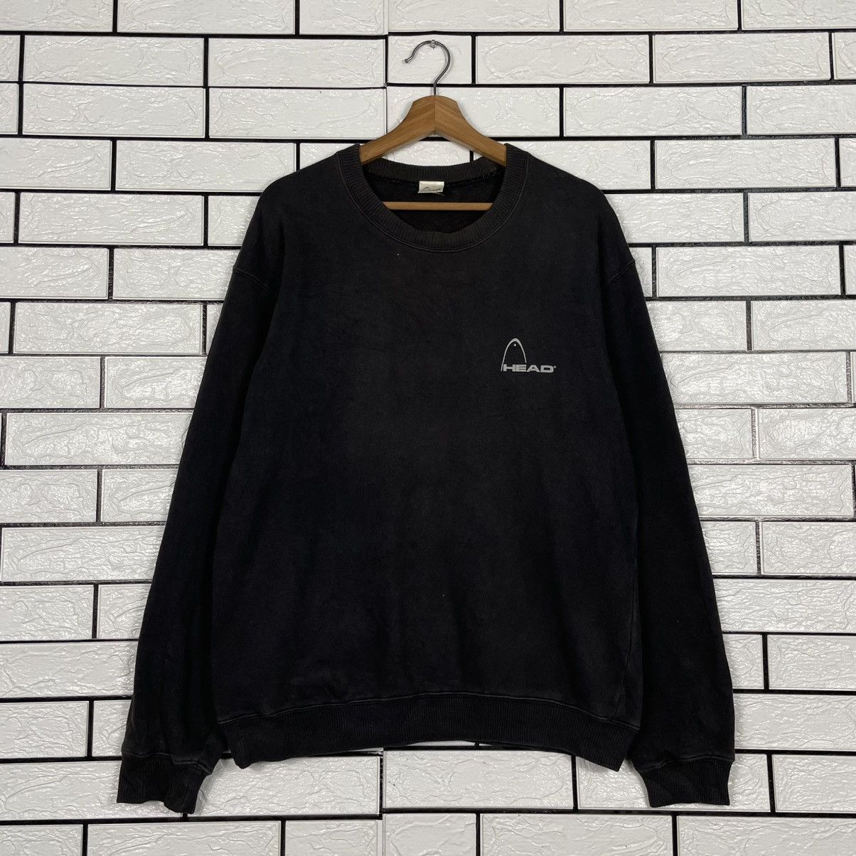 Japanese Brand Head Big Logo Black Sweatshirt Size US L / EU 52-54 / 3 - 1 Thumbnail