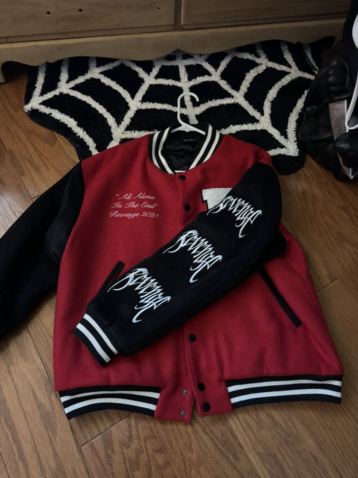 Revenge Revenge Varsity Jacket (Red) Size US M / EU 48-50 / 2 - 3 Thumbnail