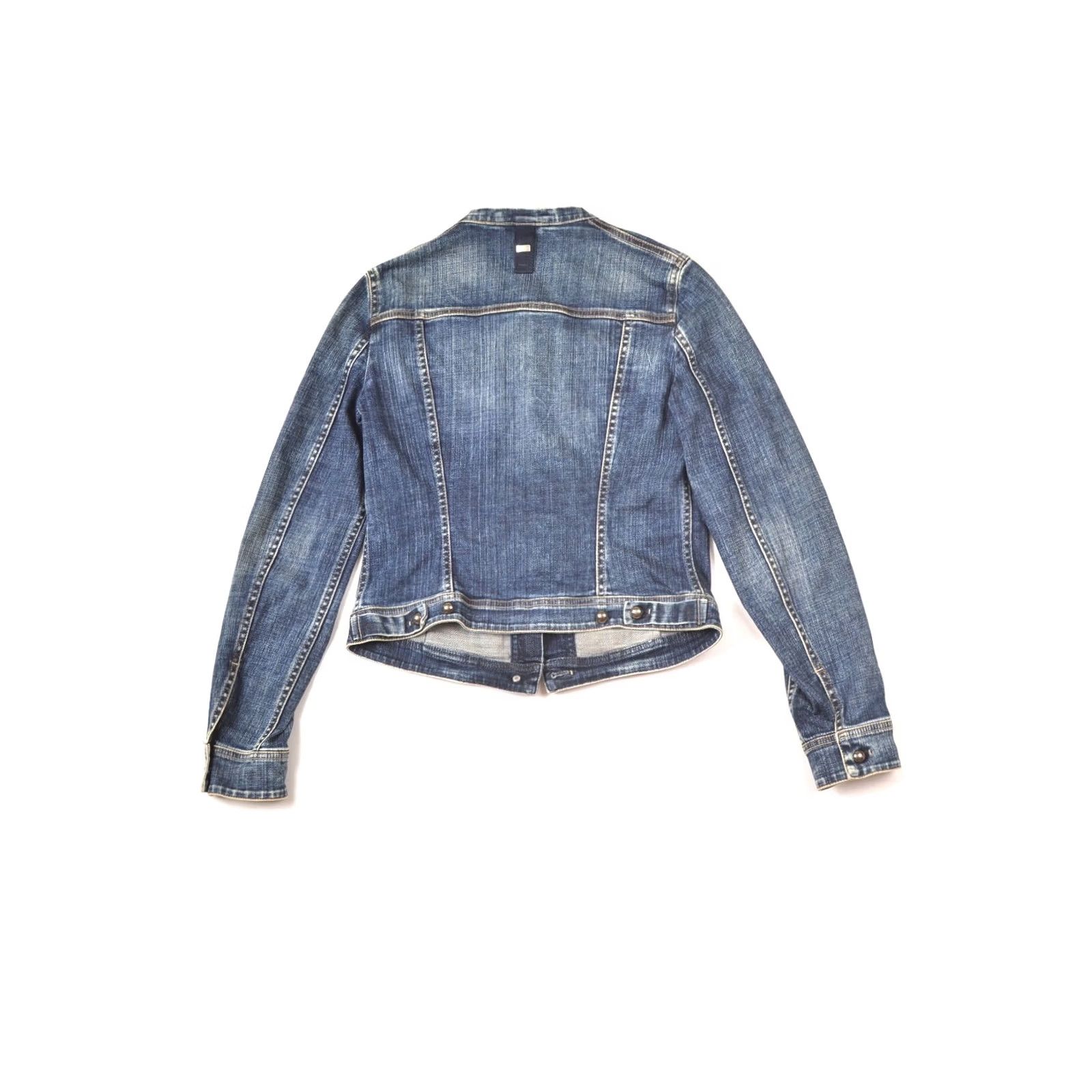 Vintage HIGH USE Womens Blue Denim Jacket Size 6 Jacket Womens Blue Denim Jacket 6 Blue 90s? Size M / US 6-8 / IT 42-44 - 7 Thumbnail