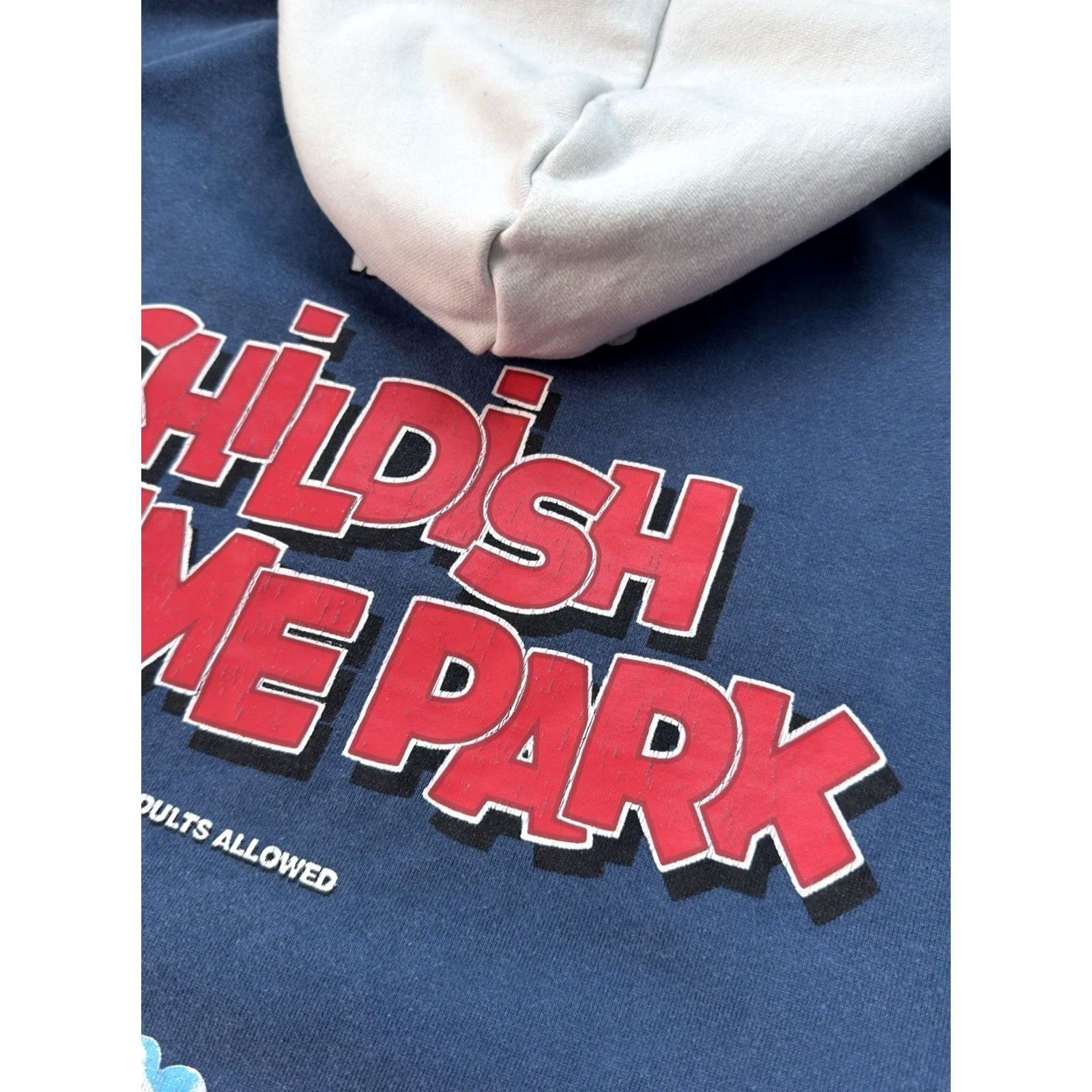Vintage VINTAGE Childish Theme Park Big Logo Y2K Blue Hoodie Men L Size US L / EU 52-54 / 3 - 6 Thumbnail