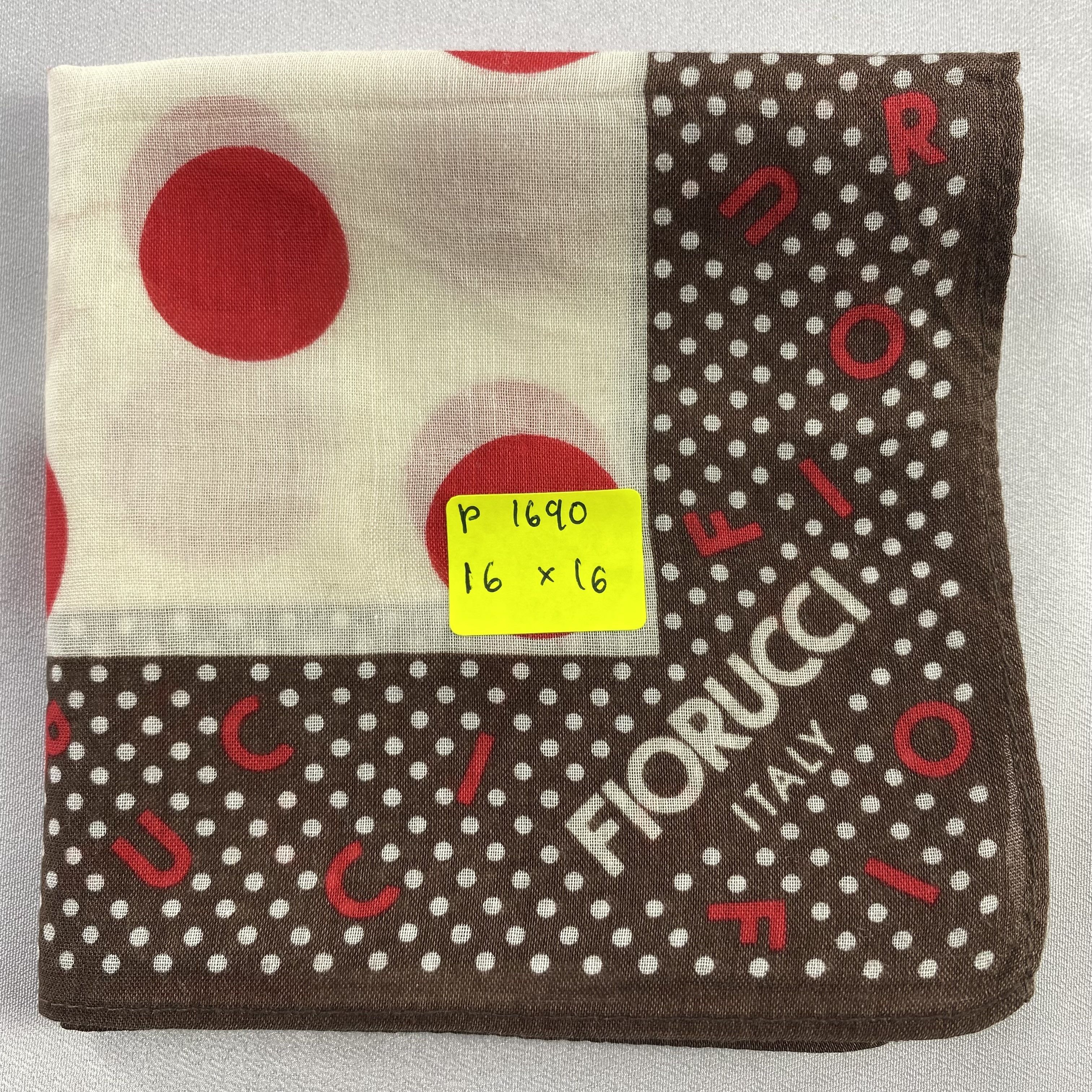 Fiorucci × Vintage Fiorucci Handkerchief / Neckerchief / Bandana-P1690 Size ONE SIZE - 8 Thumbnail
