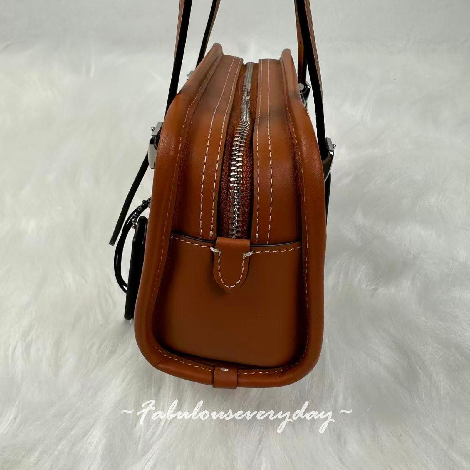 Coach Coach Swing 20 Crystal Sig Jacquard Silver/Burnished Amber Size ONE SIZE - 3 Thumbnail