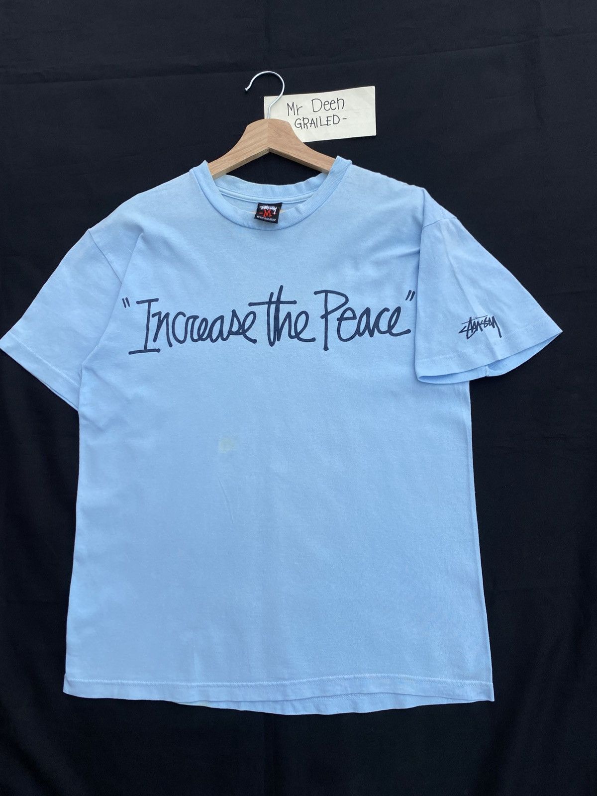 Stussy Rare Vintage Stussy "Increase the Peace " Tshirt Size US M / EU 48-50 / 2 - 4 Thumbnail