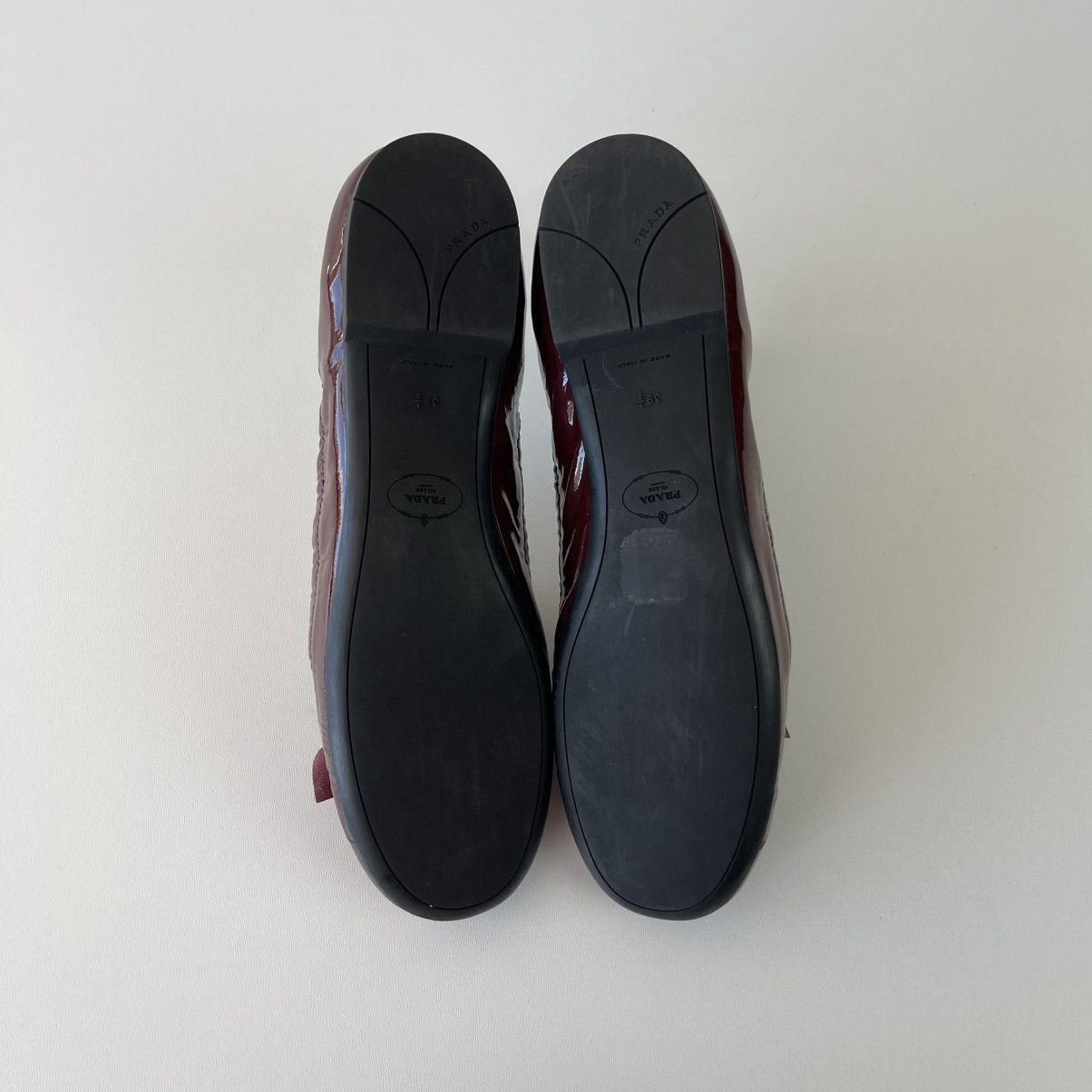 Prada Prada Milano Ballet Flats Patent Leather Ballerina Sandals Size US 9.5 / IT 39.5 - 11 Thumbnail