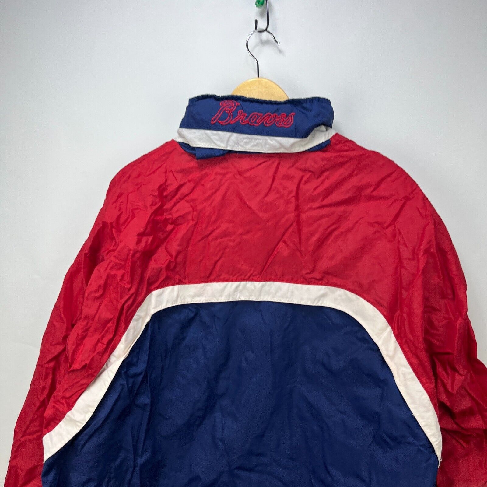Starter × Vintage Vintage 90s Starter Atlanta Braves Windbreaker Jacket XL Size US XL / EU 56 / 4 - 8 Thumbnail