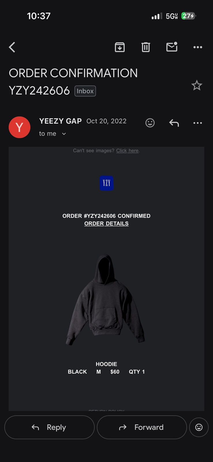 Yeezy Gap x yeezy hoodie Size US M / EU 48-50 / 2 - 4 Thumbnail