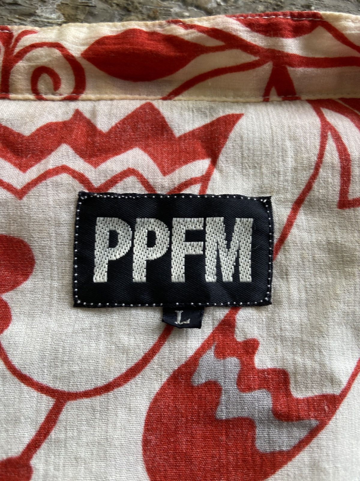 PPFM 2000s PPFM - Hawaii Style Floral Patter Half Button Shirt Size US L / EU 52-54 / 3 - 4 Thumbnail