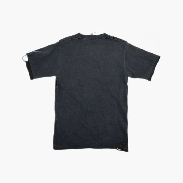 Balenciaga Balenciaga Balenciaga Black Distressed Logo Cotton TShirt Size US S / EU 44-46 / 1 - 3 Thumbnail