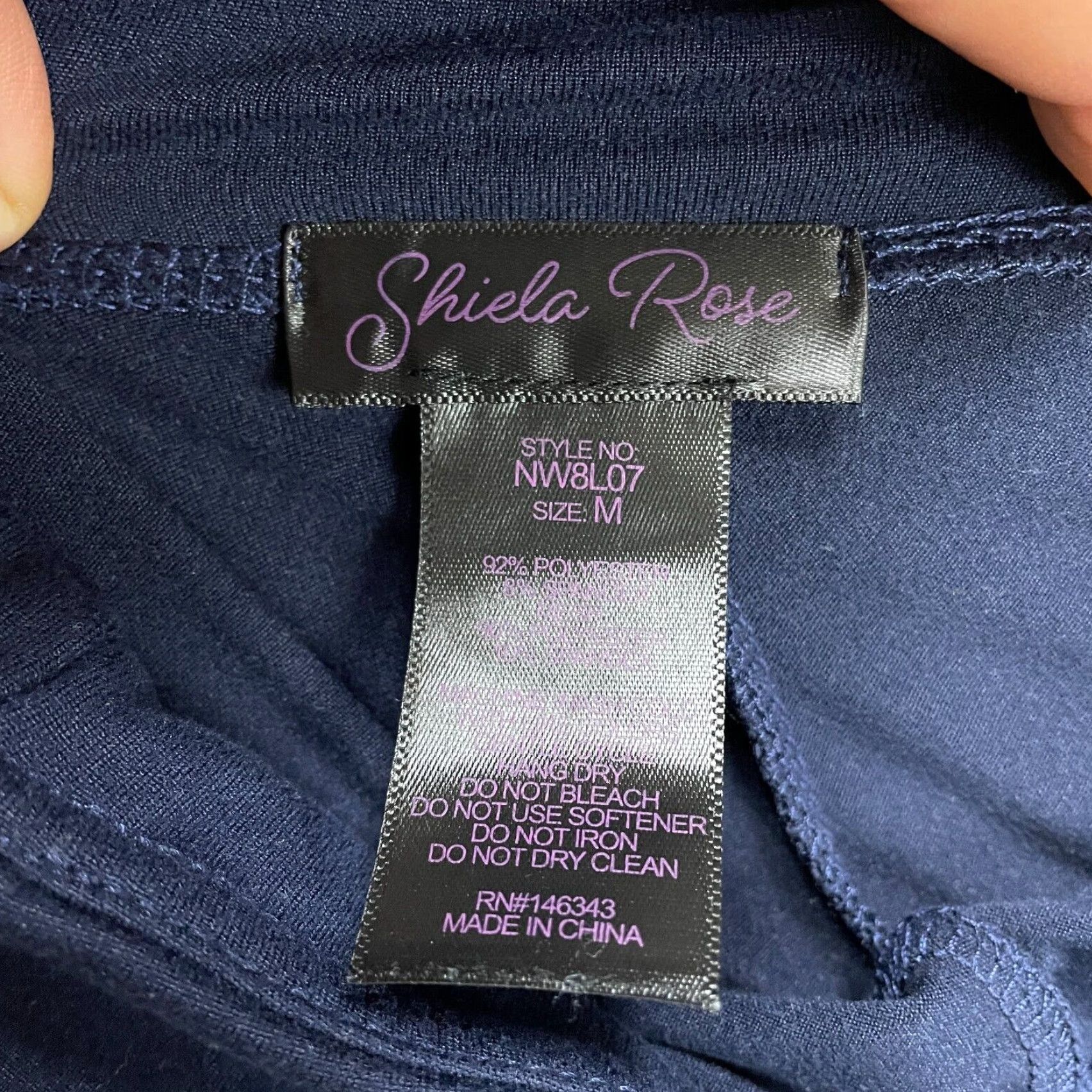 Vintage Shiela Rose Compression Leggings Womens Medium Navy Blue Active Gym Yoga 26x26.5 Size 32" / US 10 / IT 46 - 5 Thumbnail