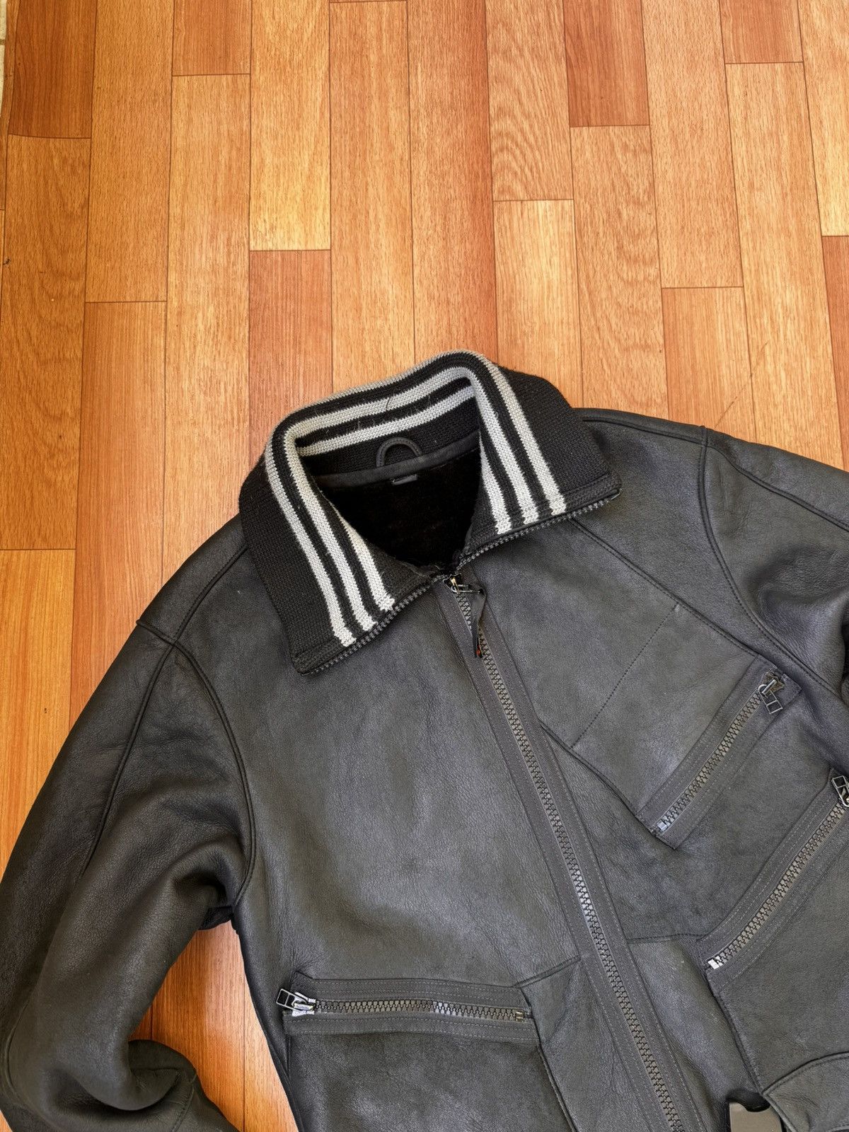 Adidas × Y-3 🕷️💥Yohji yamamoto x adidas shearling blouson lambskin jacket Size US M / EU 48-50 / 2 - 5 Thumbnail