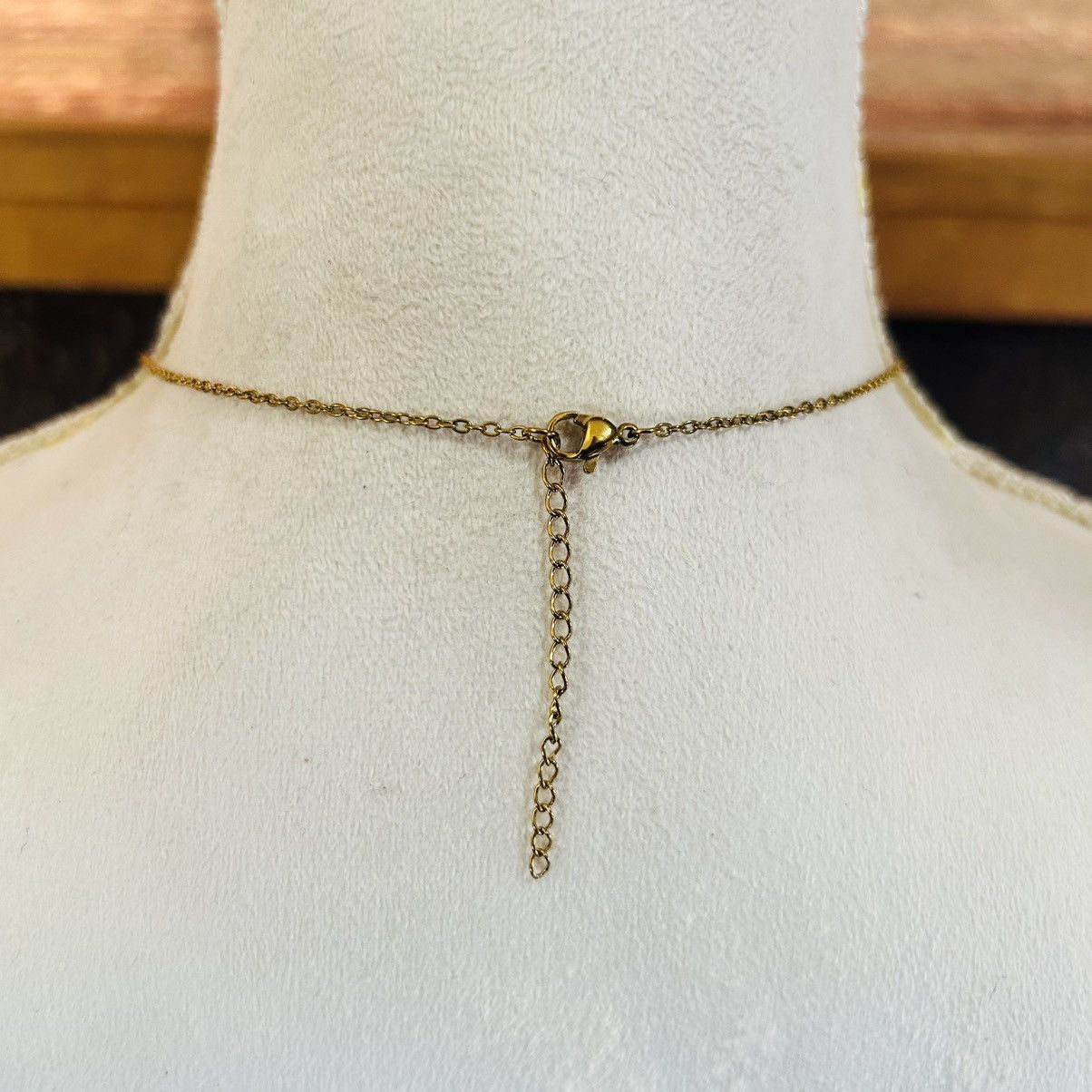 Handmade Handcrafted vintage bead genuine stone drop pendant necklace Size ONE SIZE - 5 Thumbnail