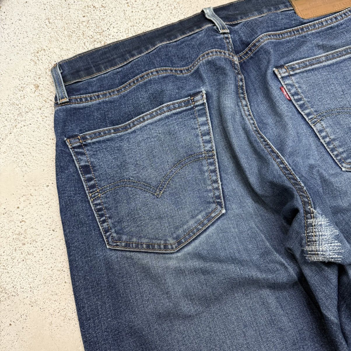 Levi's Levis 502 Big E Repro Stretch Warm Denim Chainstich Pants Size US 33 - 13 Thumbnail