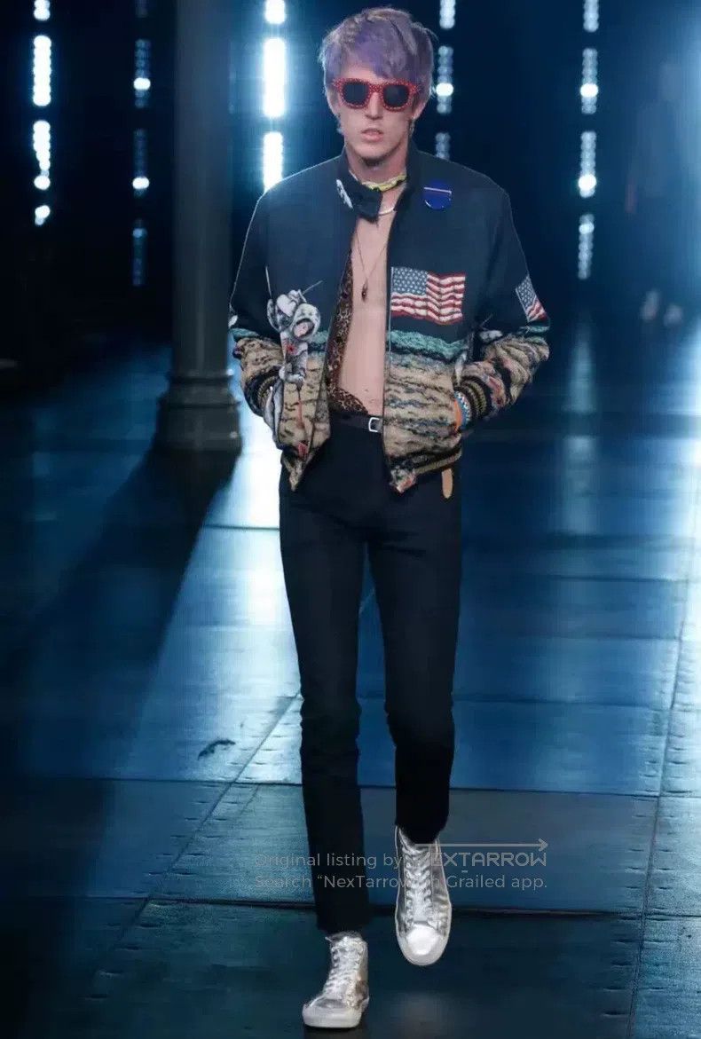 Saint Laurent Paris Saint Laurent Paris Silver Low-Top Sneakers Size US 9 / EU 42 - 6 Thumbnail