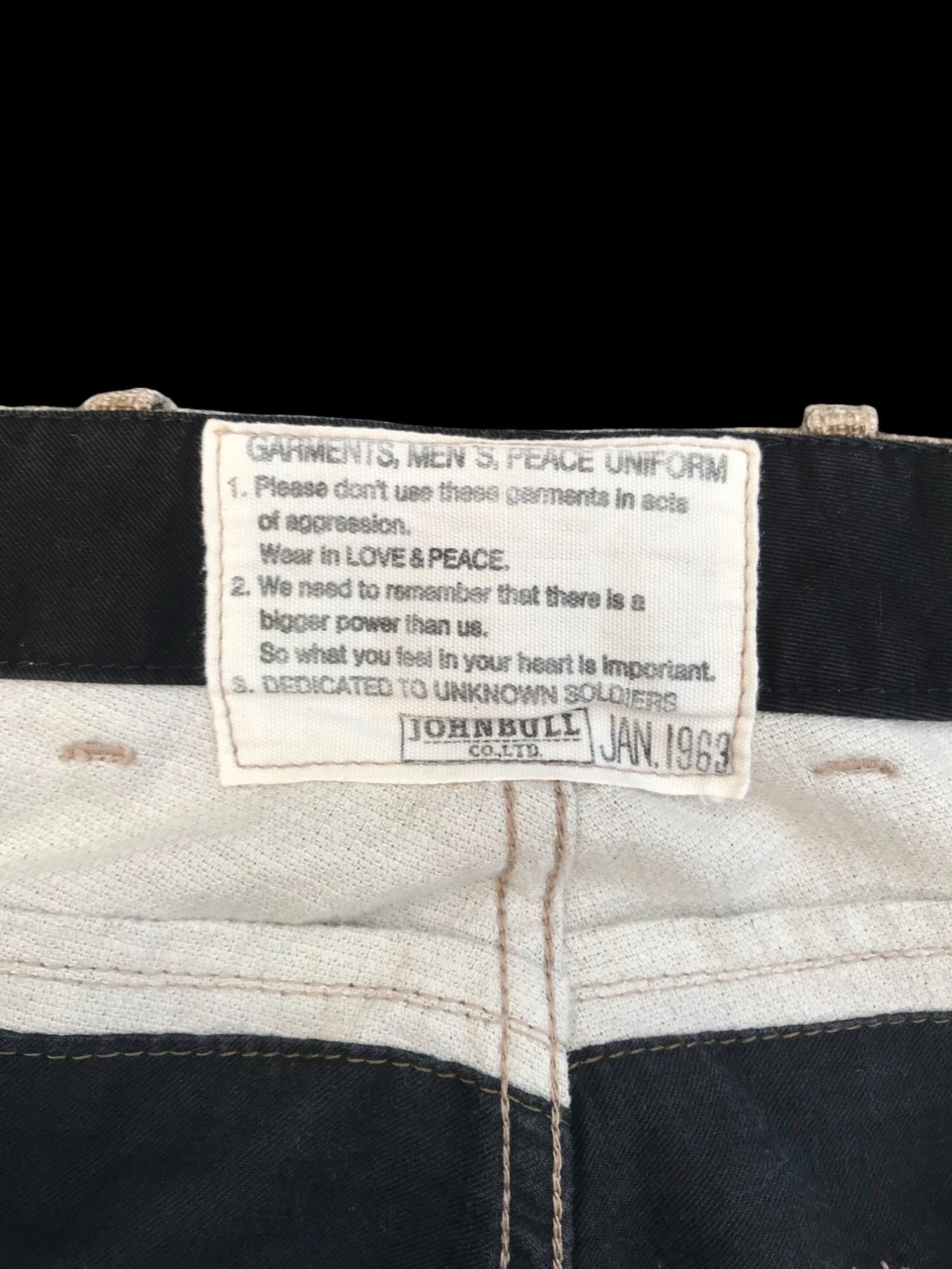 Johnbull × KOJIMA GENES Vintage Johnbull Kanewa Hifuku 1963 Rep military sackcloth Size US 29 - 6 Thumbnail