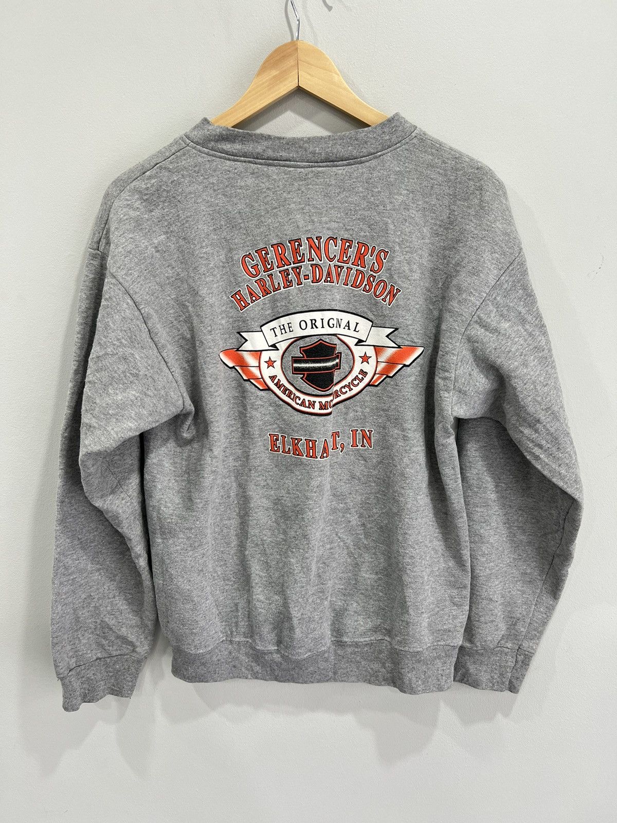 Harley Davidson Vintage 90s Harley Davidson Sweater Zip Up Size US L / EU 52-54 / 3 - 2 Thumbnail