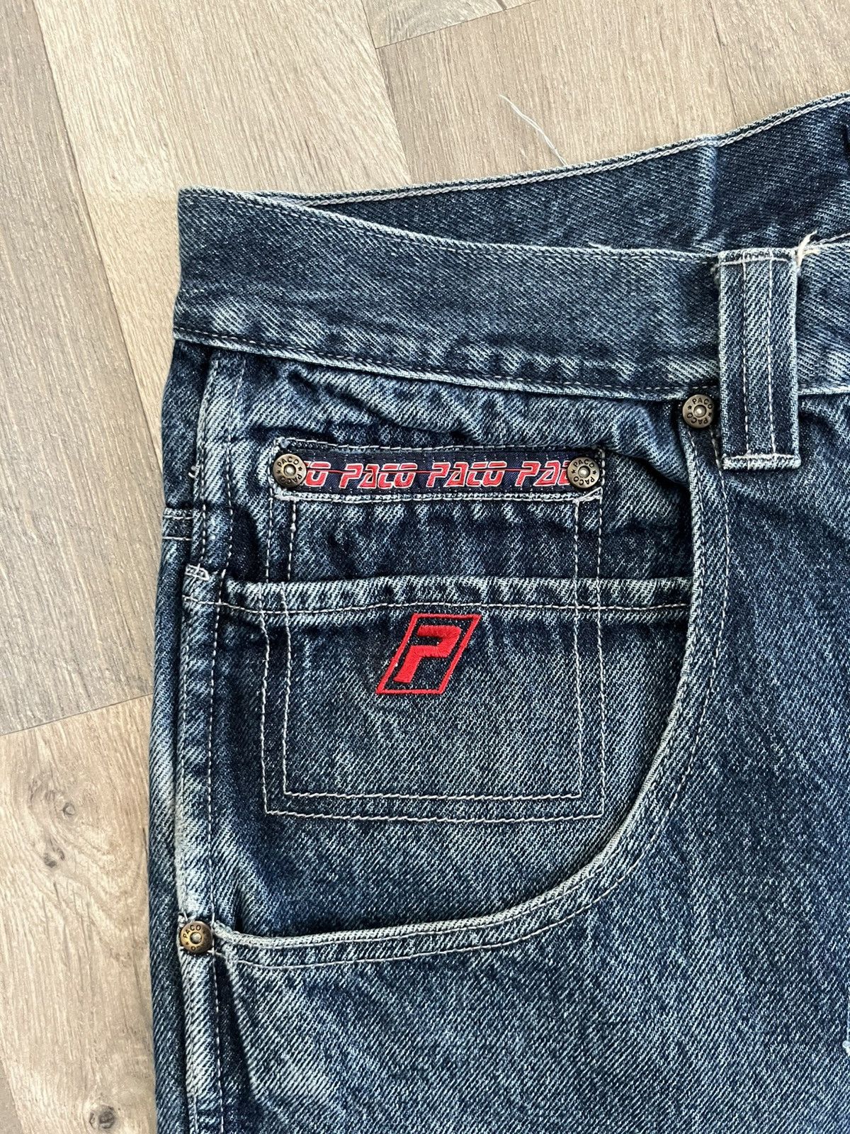 Other Vintage Paco Baggy Big Pocket Denim Size US 38 / EU 54 - 4 Thumbnail