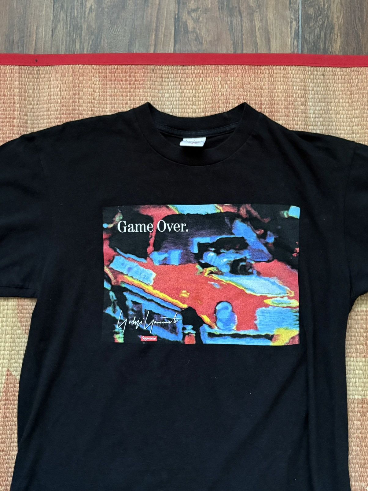 Supreme × Yohji Yamamoto Supreme x Yohji Yamamoto 20AW Game Over Tee Size S Black Size US S / EU 44-46 / 1 - 3 Thumbnail