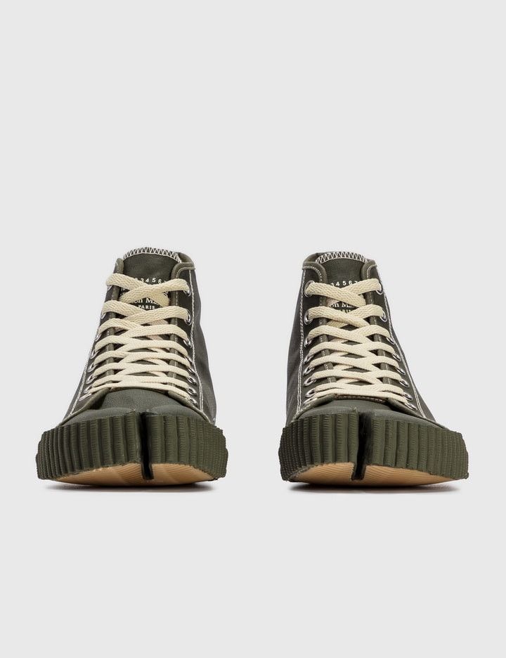 Maison Margiela New — Tabi Canvas Hi-Top Sneakers Size US 9 / EU 42 - 6 Thumbnail