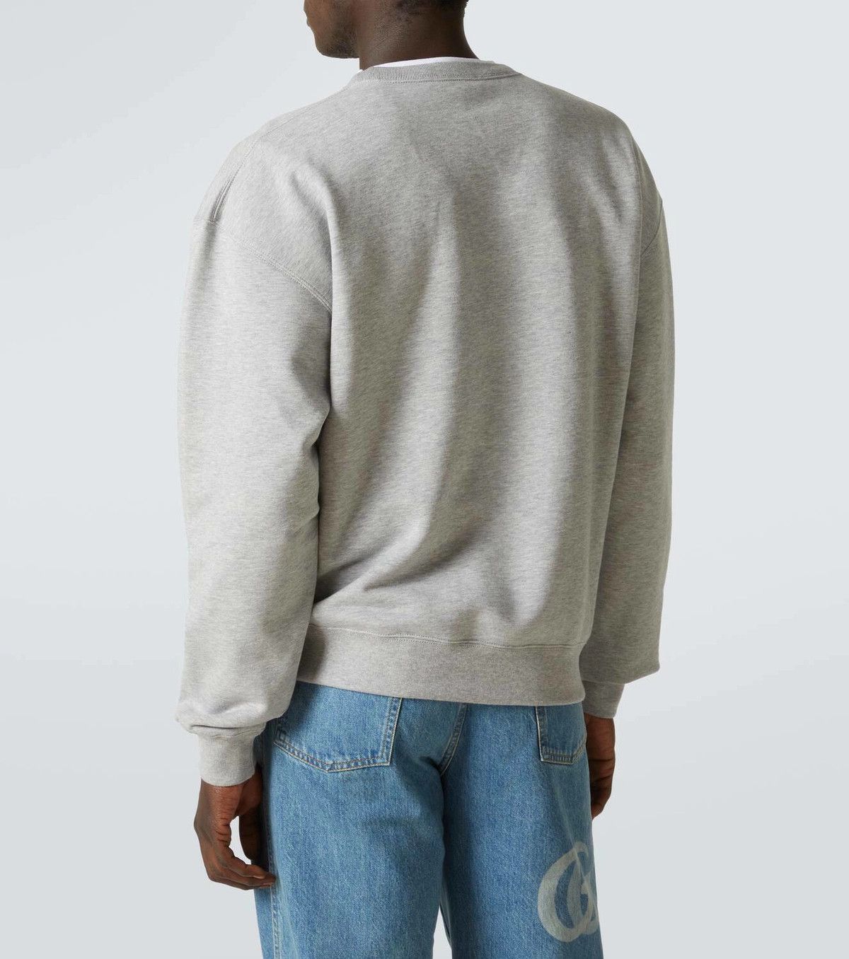 Gucci oc11z0226 Cotton Jersey Sweatshirt With Embroidery Gray Size US XXL / EU 58 / 5 - 6 Thumbnail