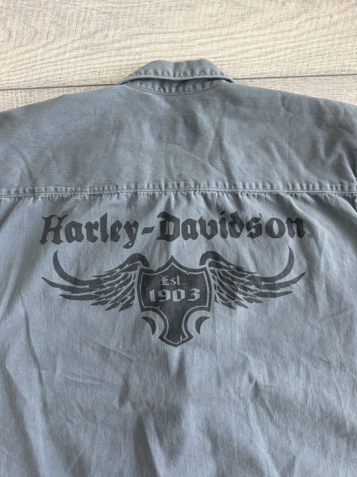 Harley Davidson Harley Davidson Zipper Button Up Size US XXL / EU 58 / 5 - 2 Thumbnail