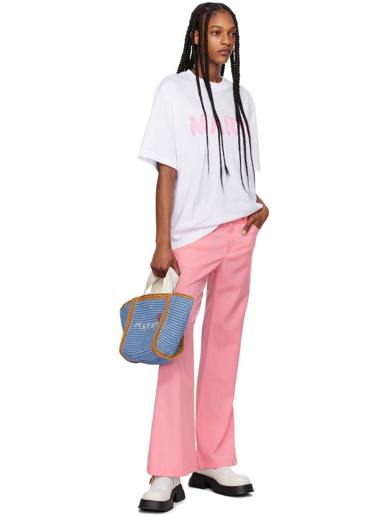 Marni o1w1db11125 Size :OS/Small Sillo Shopping Bag in Blue Size ONE SIZE - 4 Thumbnail