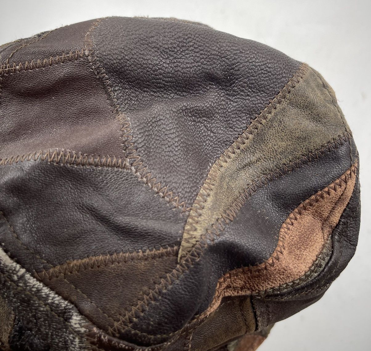 Japanese Brand very rare genuine leather patchwork hat tc48 Size ONE SIZE - 7 Thumbnail