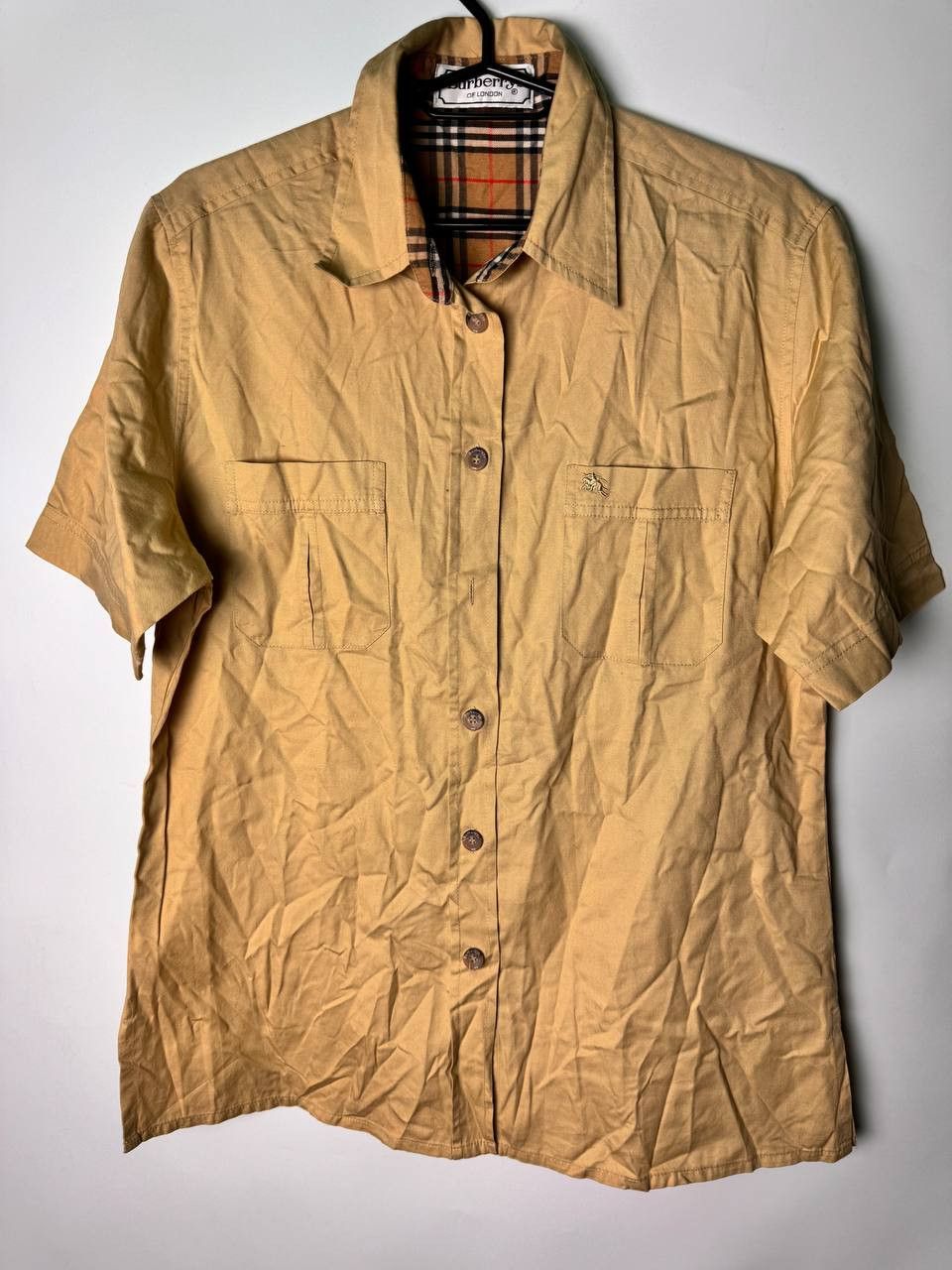 Burberry × Vintage Vintage Burberrys Shirt Button Up Nova Check Y2K Size L / US 10 / IT 46 - 1 Thumbnail
