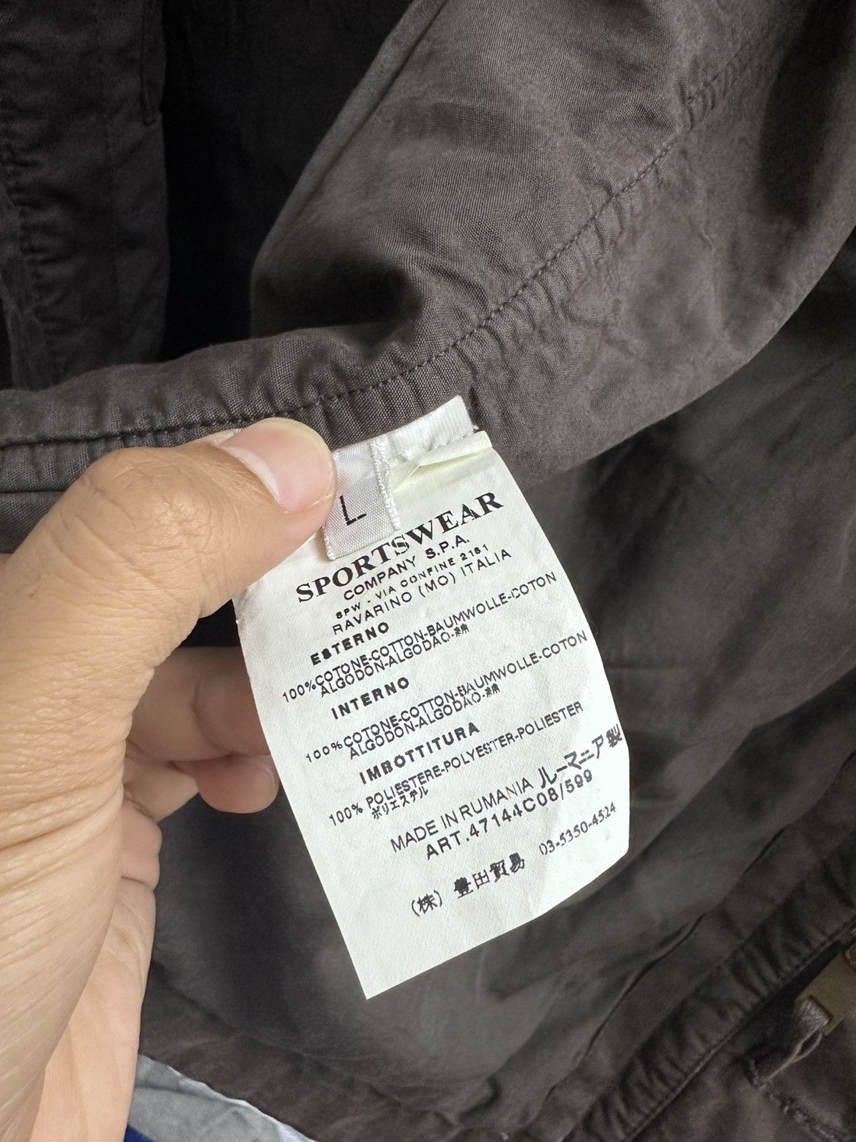 Stone Island Vintage Stone Island Denims Naval Overcoat Jacket Size US L / EU 52-54 / 3 - 14 Thumbnail