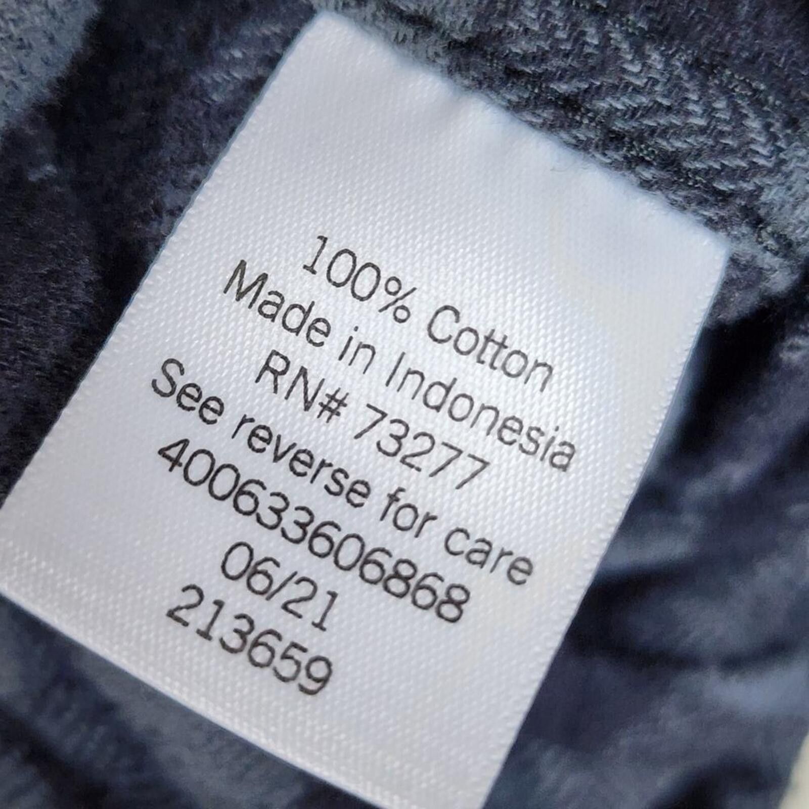 Croft & Barrow 100% Cotton Black Grey Plaid Long Sleeve Shirt Top Size US XL / EU 56 / 4 - 3 Thumbnail