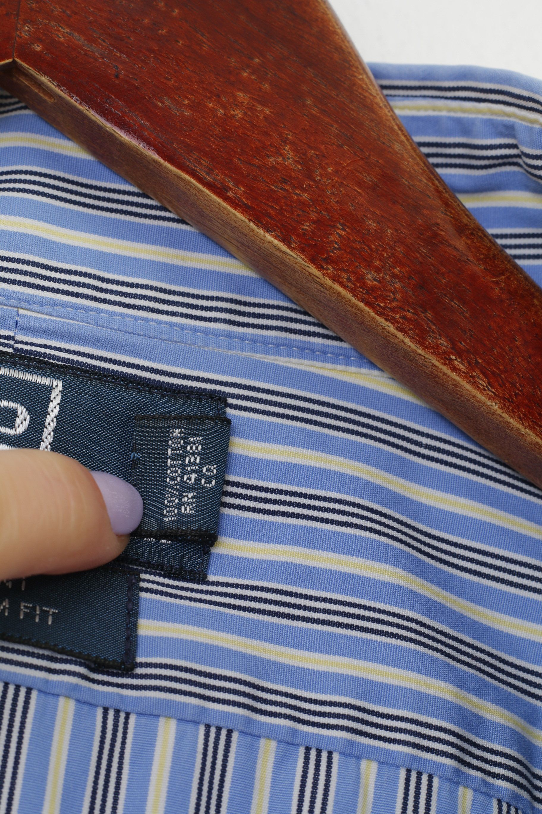 Polo Ralph Lauren × Vintage Polo by Ralph Lauren Men 34 16.5 XL Casual Shirt Blue 10686 Size US XL / EU 56 / 4 - 5 Thumbnail