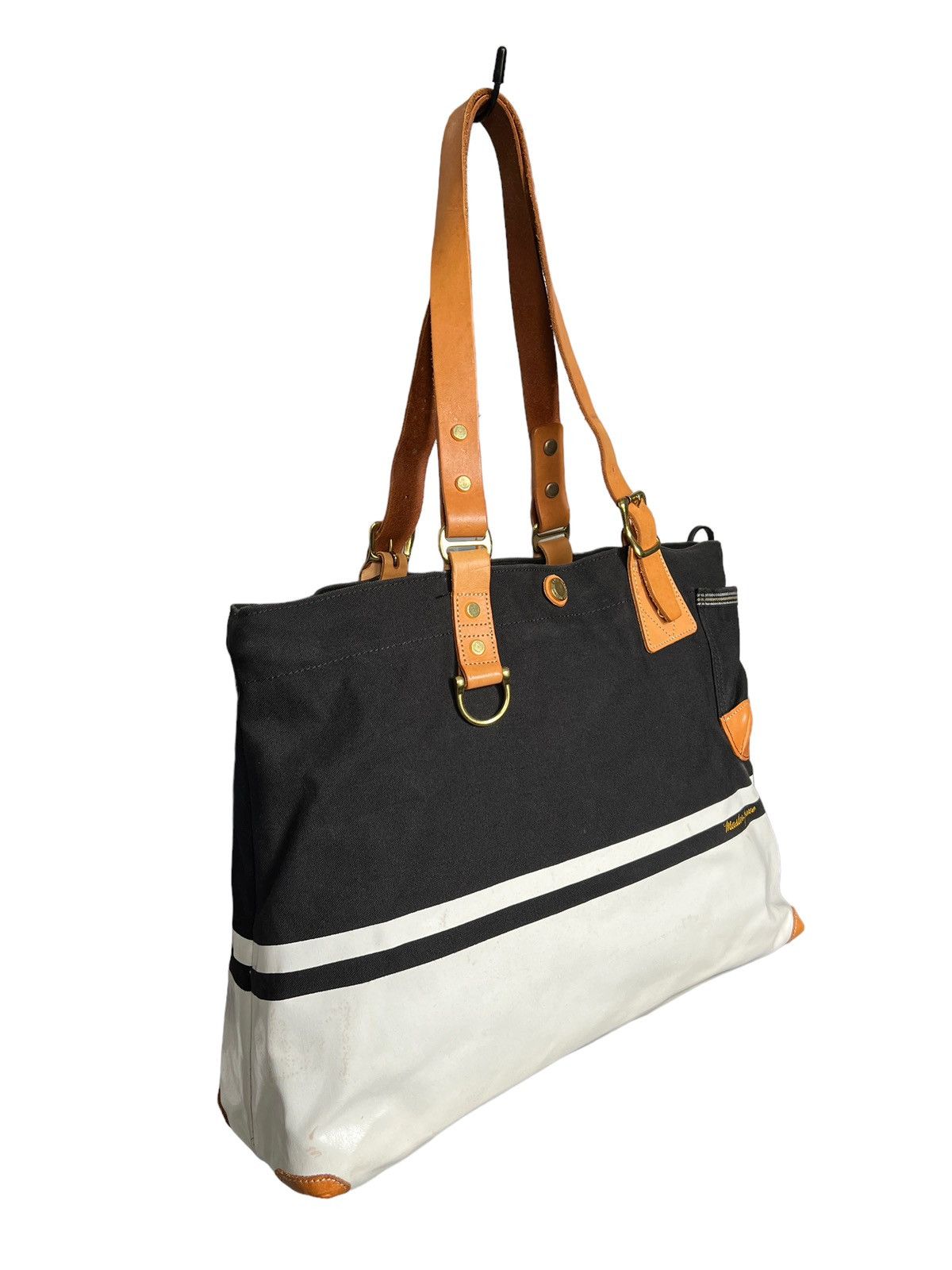 Japanese Brand × MasterPiece × Porter Masterpiece 🇯🇵 Master Tex Canvas Zipper Tote/ Hand Carry Bag Size ONE SIZE - 5 Thumbnail