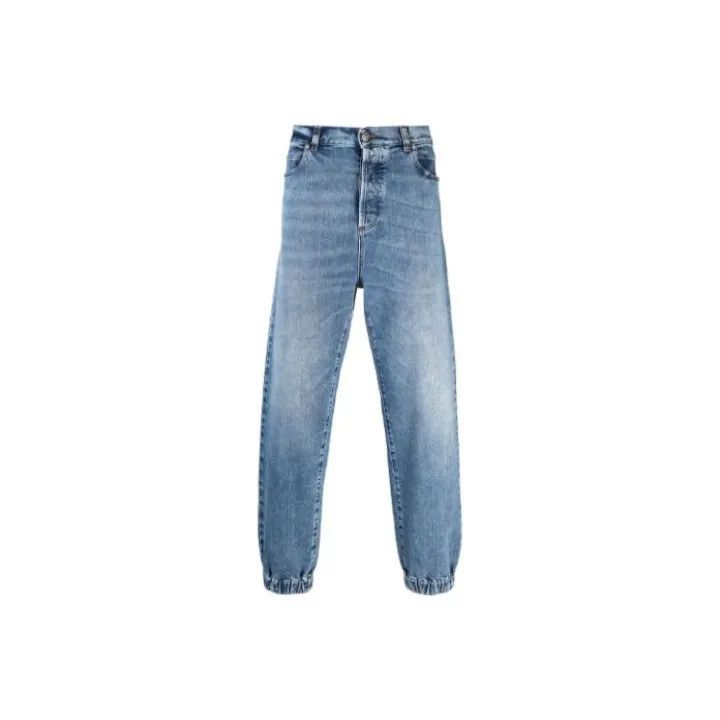 Balmain Balmain FW21 Washed Denim Pants for Men 0079 Size US 30 / EU 46 - 1 Thumbnail