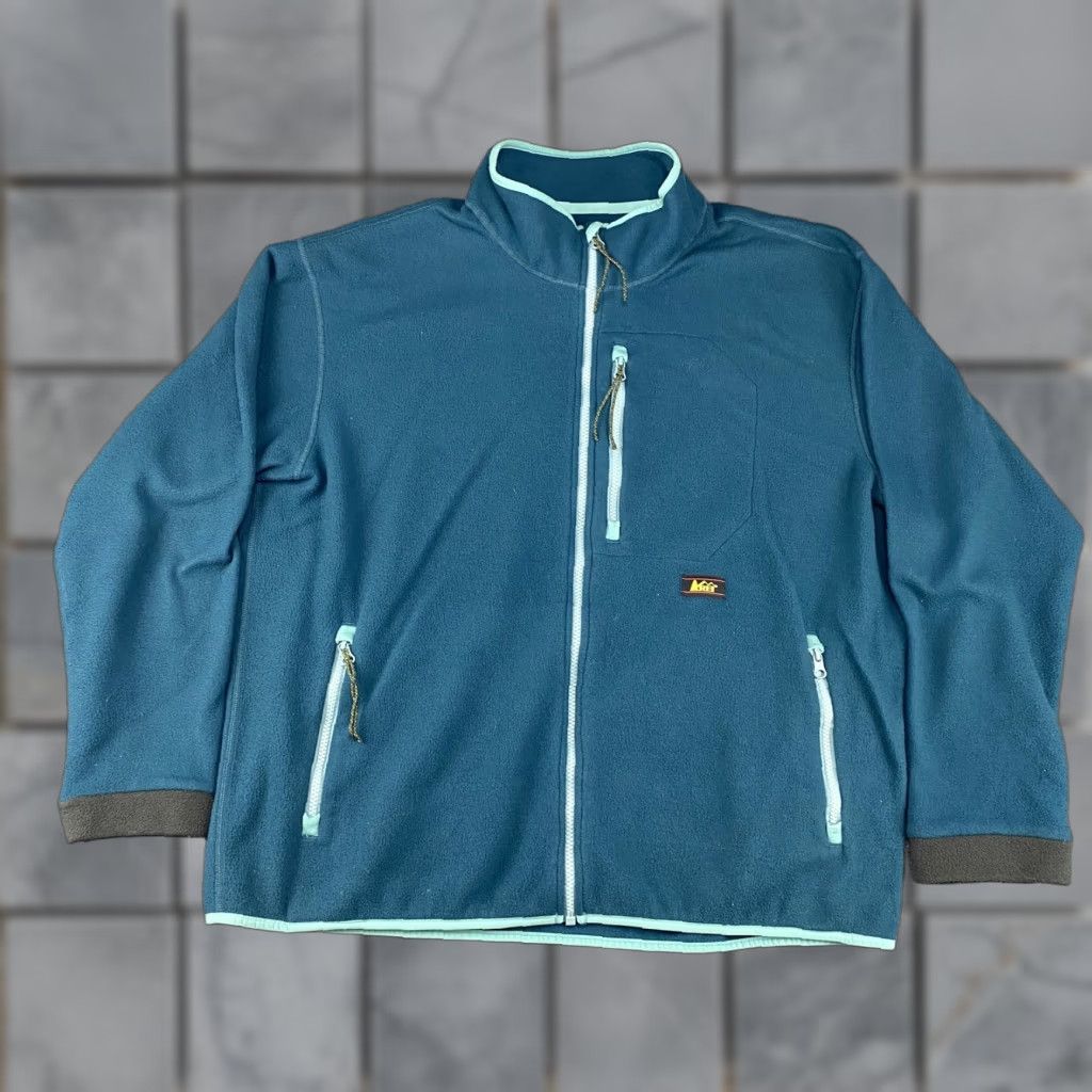 Vintage VINTAGE REI Jacket Mens XL Blue Polartec Fleece Full Zip Outdoor 90s Retro Size US XL / EU 56 / 4 - 1 Thumbnail