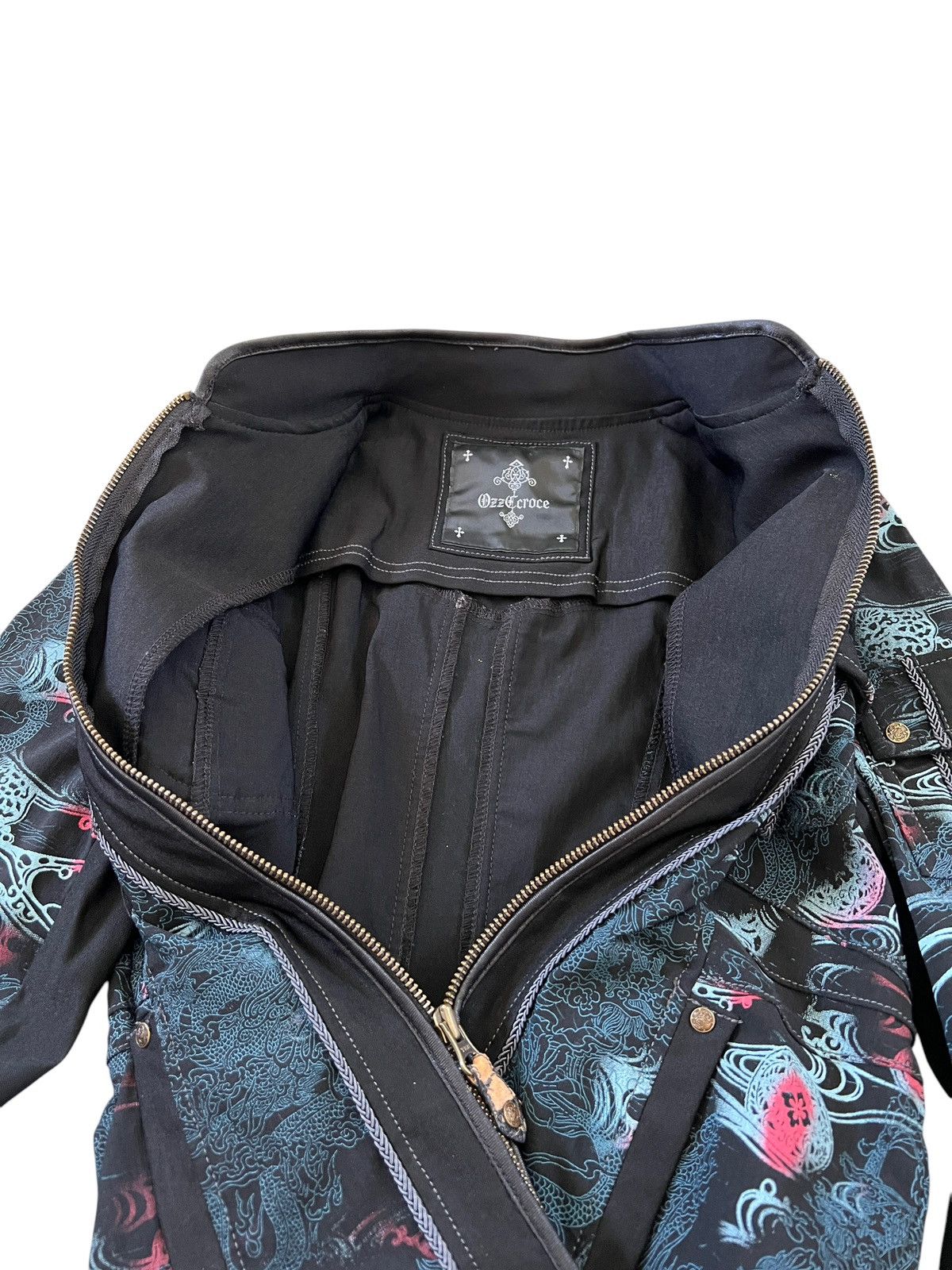 If Six Was Nine × Japanese Brand × Le Grande Bleu (L.G.B.) Ozz Croce 🇯🇵 Dragon Motif Goth Zipper Jacket Size S / US 4 / IT 40 - 17 Thumbnail