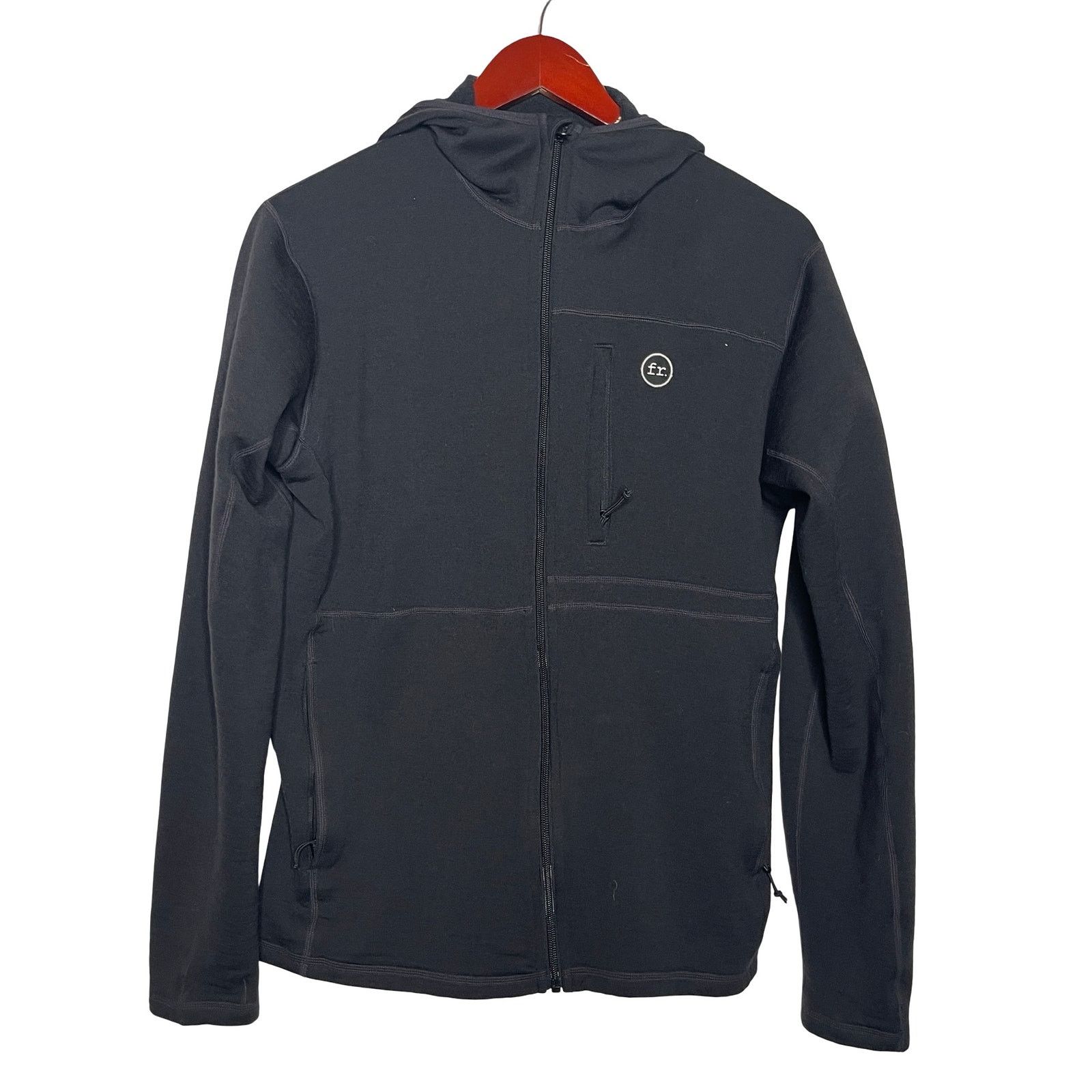 Other Foreign Rider Co. Black Full zip MERINO HOODED JACKET 1 US S Size US S / EU 44-46 / 1 - 2 Thumbnail